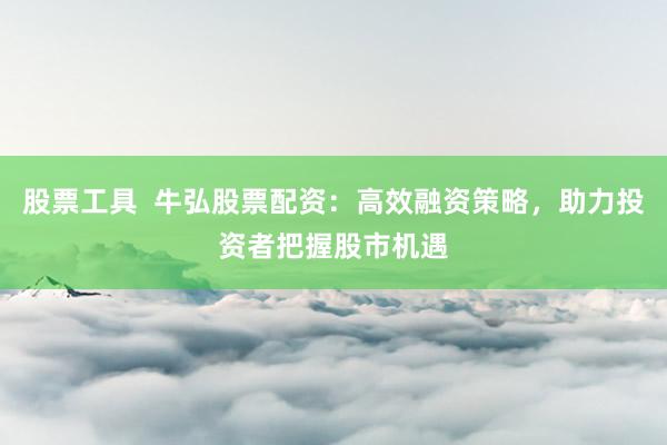 股票工具  牛弘股票配资：高效融资策略，助力投资者把握股市机遇
