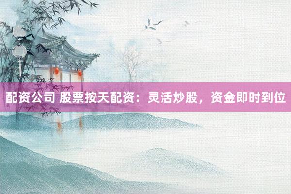 配资公司 股票按天配资：灵活炒股，资金即时到位